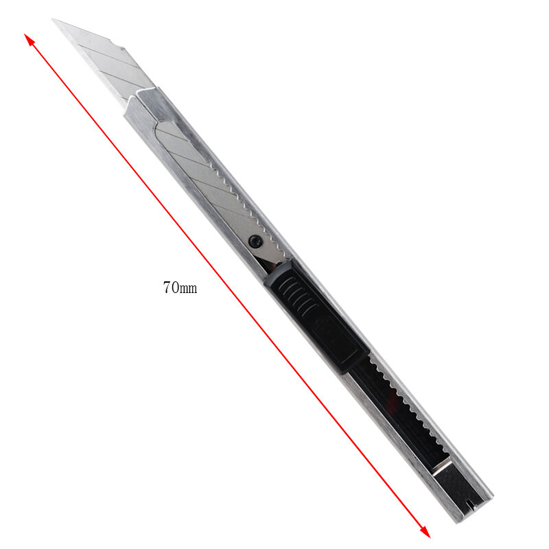Cuchillo de afeitar de punta de hoja de 30 grados de alta calidad, cuchillo portátil afilado, Mini cuchillo utilitario de bloqueo automático, cortador de arte Diy de acero inoxidable