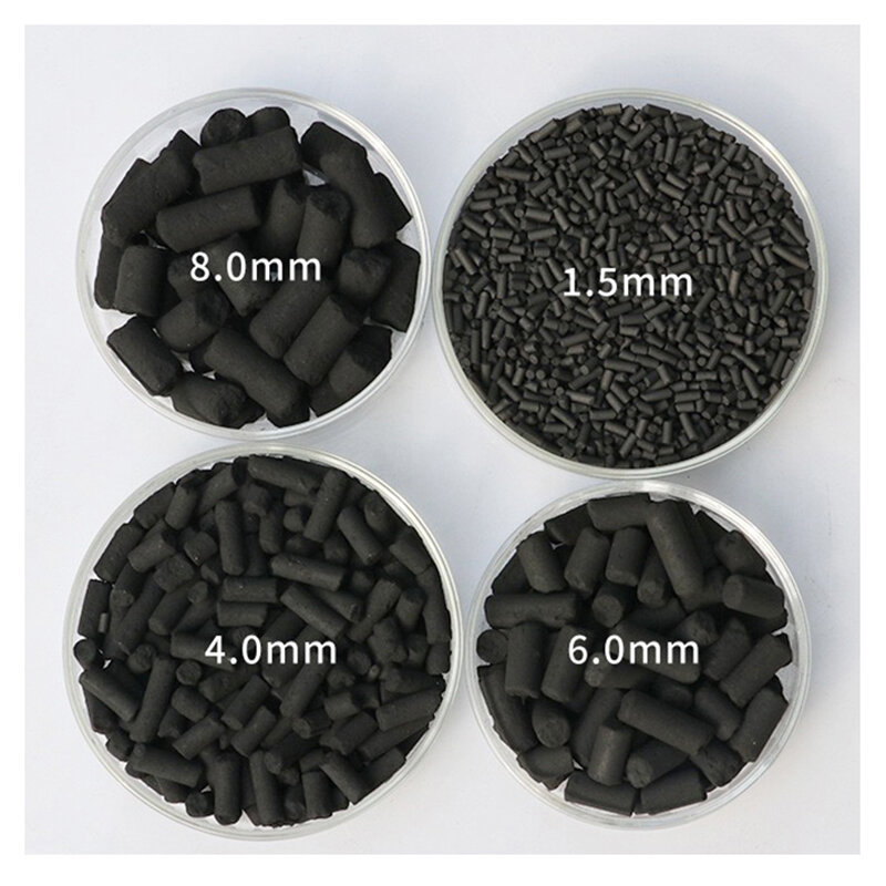 800 Iodine Value Columnar Activated Carbon Waste Gas And Wastewater Treatment 1.5mm 1kg