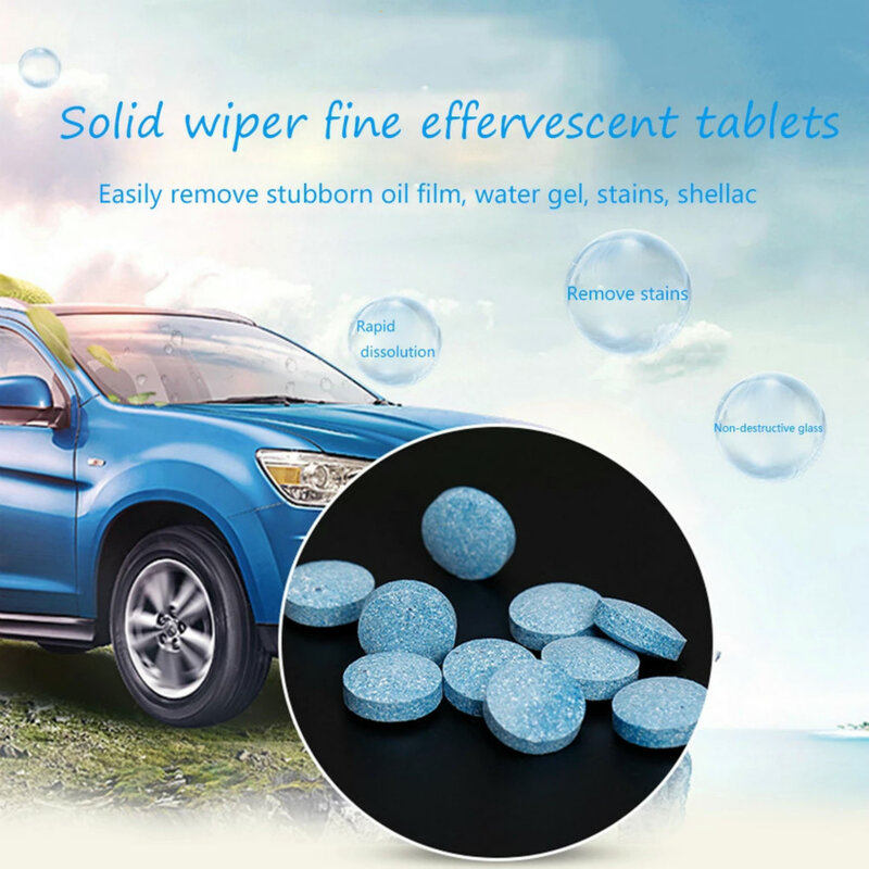 (1 pces = 4l água) limpador de carro sólido fino seminoma limpador de janela auto limpeza carro pára-brisa vidro mais limpo acessórios do carro