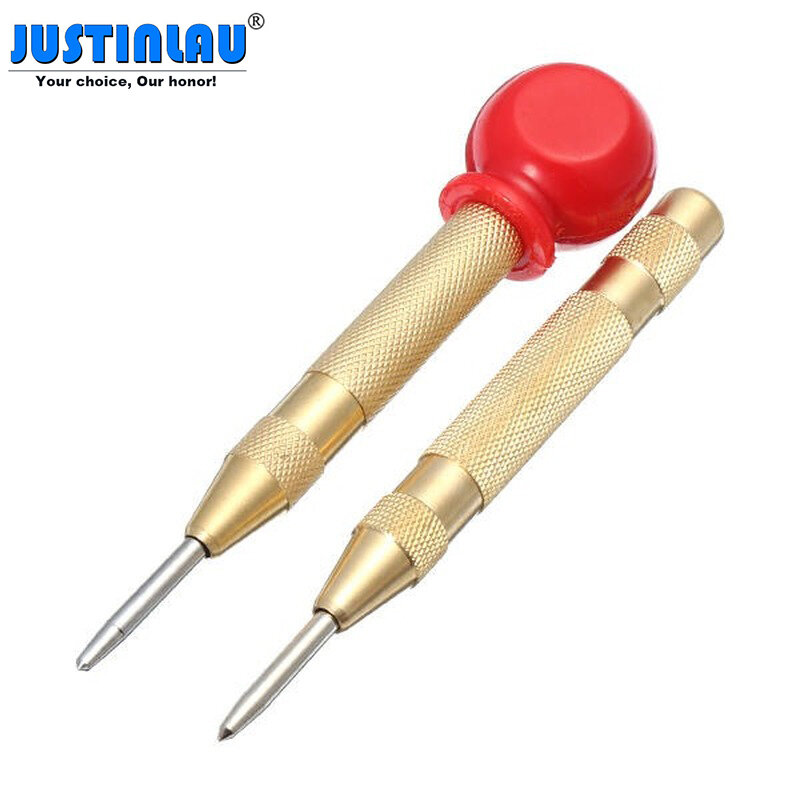 JUSTINLAU 6mm Automatic Center Pin Punch Spring Loaded Marking Starting Holes Tool