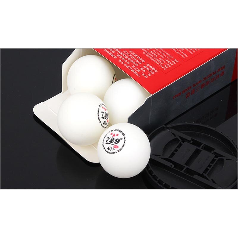 友情 729 非常に 3-スター D40 + テーブルテニスボール (3 スター、新素材 3-スター縫い目 ABS ボール) 国立ゲームピンポンボール