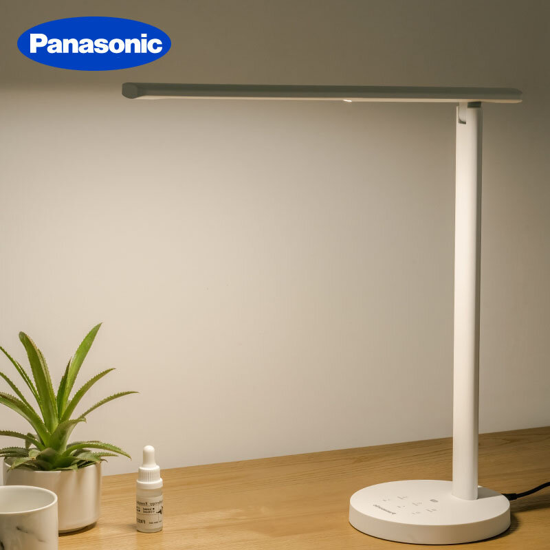 Panasonic-Lámpara LED de mesa, luz de lectura con Interruptor táctil plegable, regulable y automático, protección ocular para estudiantes, luz nocturna de trabajo
