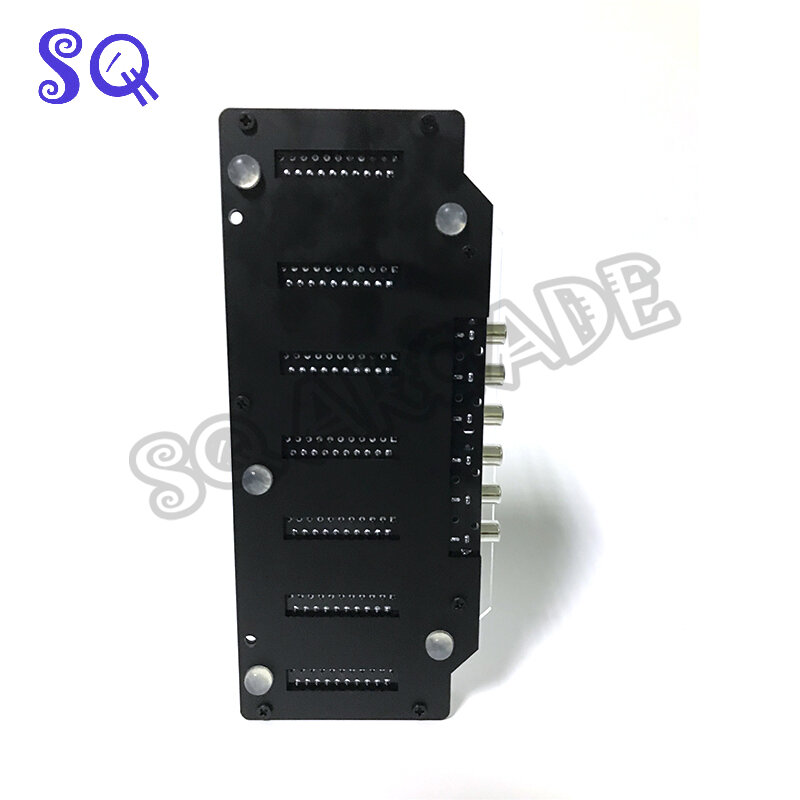 6 w 1 wyjście wideo multi Scart przełącznik dystrybutor konwerter na komponent automatyczny przełącznik akrylowa skrzynka peritel RGBS crt TV AV