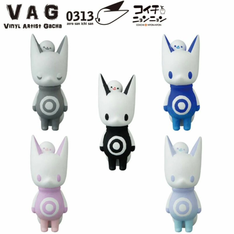 اليابان ميديشمز Gashapon كبسولة اللعب مصمم اللعب وحوش الجدول الحلي الديكور نموذج VAG الثعلب القط