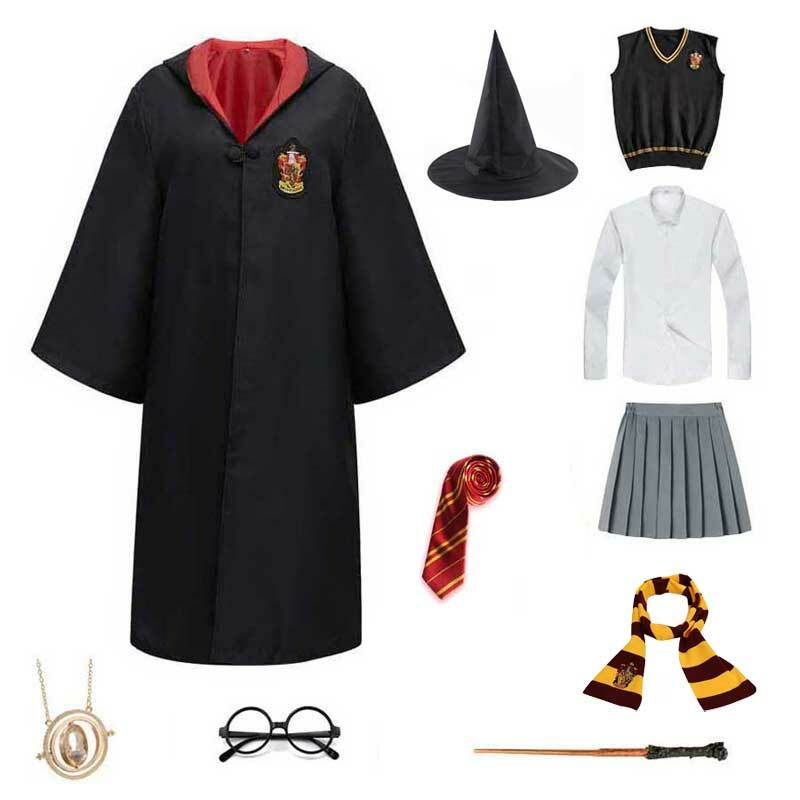Männer Frauen Robe Umhang Grün Quidditch Kleidung Magie Schule Party Uniform Cosplay Halloween Kostüm