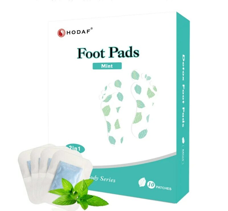 10Pcs Feet Pads ทำความสะอาด Detox Foot Pads/จีน Detox Foot Pads แพทช์ขายปลีกกล่องและกาว