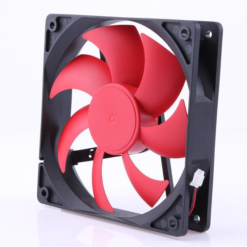 DC12V Cooling Fan Ultra Quiet Computer Case CPU Cooling Fan Cooler 12cm 1100RPM USB 2Pin