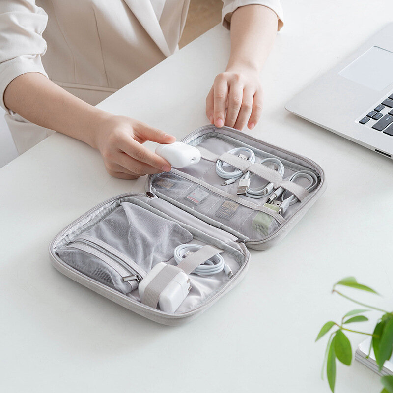 Organizadores de viagem conveniente necessário saco masculino portátil digital pacote de armazenamento de produtos viagem cosméticos artigos de higiene pessoal pacote suprimentos