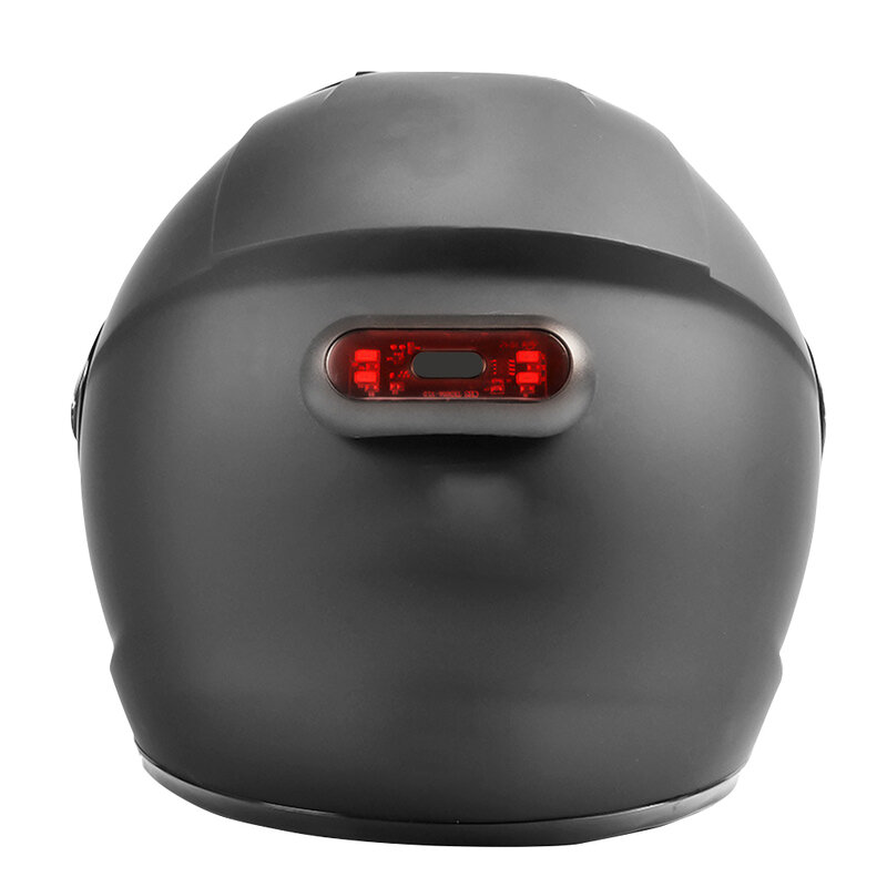 Luz trasera para casco de motocicleta, lámpara de señal de advertencia de seguridad IPX6, recargable por USB, 3 modos