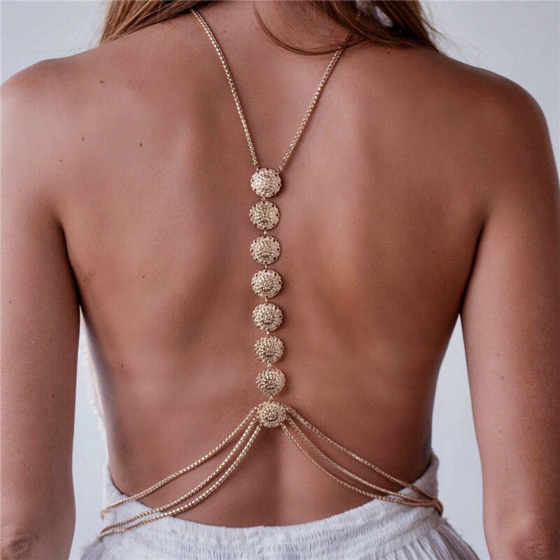 Sexy Bikini corps collier 1 pièces nouveau bohème rétro Simple bijoux mode sculpture