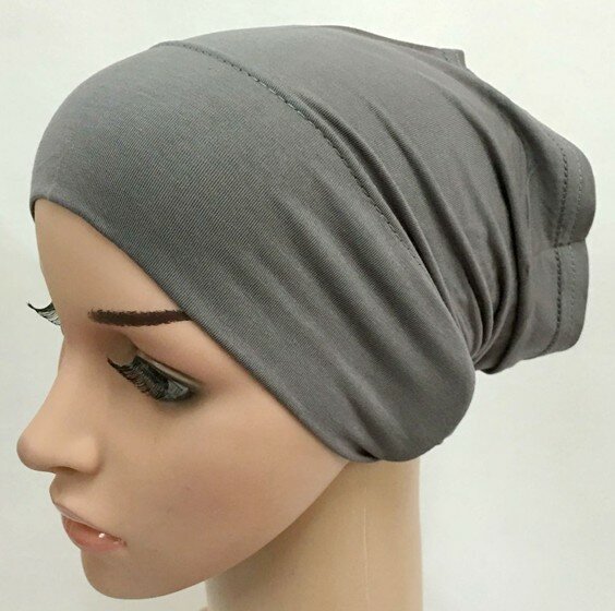 2021 New Women Soft Inner Hijab Caps Muslim Stretch Turban Cap Islamic Underscarf Bonnet Hat Female Headband Turbante Women