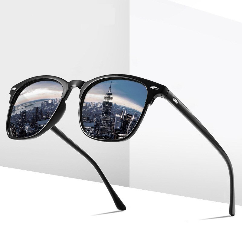 Novo polarizado óculos de sol clássico vintage masculino óculos de sol anti-reflexo espelho masculino para fora da porta óculos de sol óculos de moda uv400