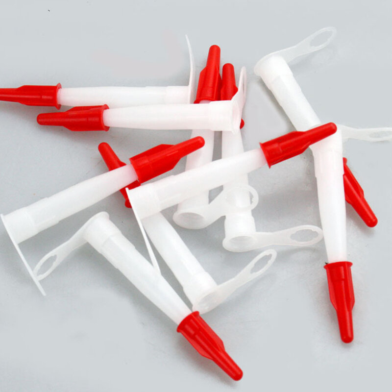 8pcs Per Set Caulking Nozzle Pack Silicone Tube Nozzle Caps - Re-Sealable Mastic Cartridge Spare Nozzles Screw Covers