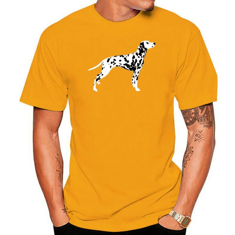 Далматинская футболка, Мужская индивидуальная 100% хлопковая Базовая однотонная летняя крутая футболка с юмором