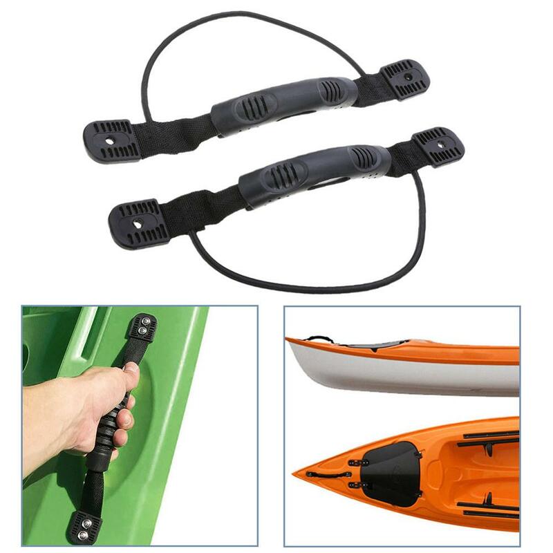1/2 Uds Kayak con montaje lateral portátil Kayak cuerda de goma mango de goma fijo mango maleta equipaje mango de la puerta de coche
