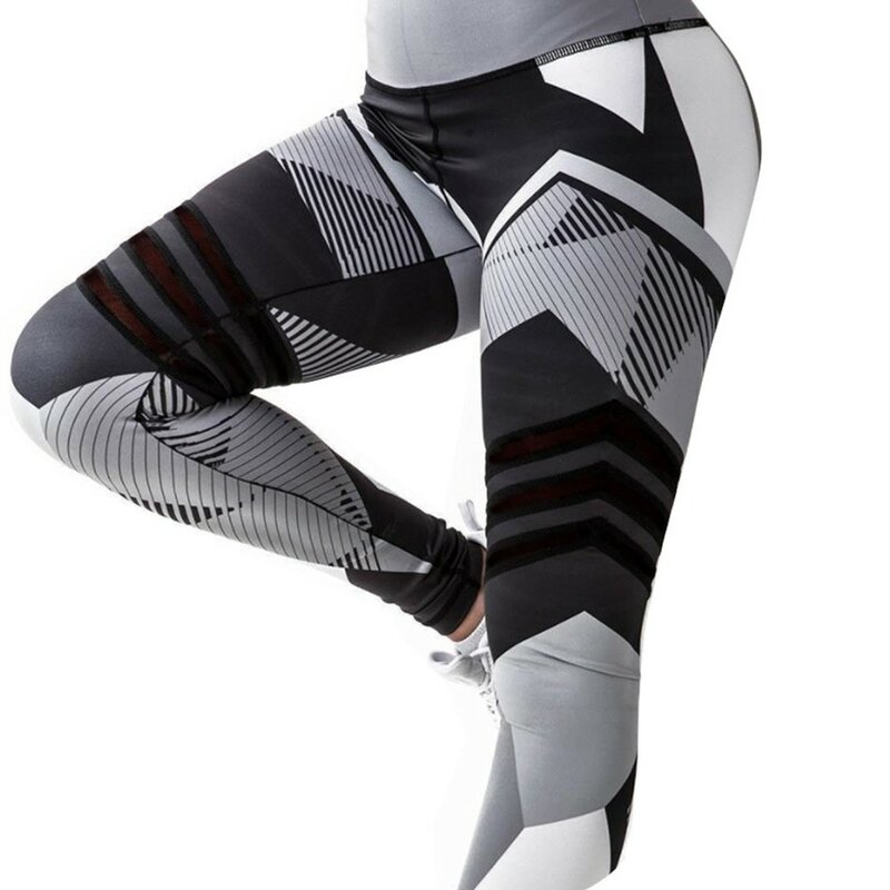 BEFORW-mallas estampadas digitales de poliéster para mujer, Leggings sexys de entrenamiento, pantalones de camuflaje, color negro, talla grande, 2020