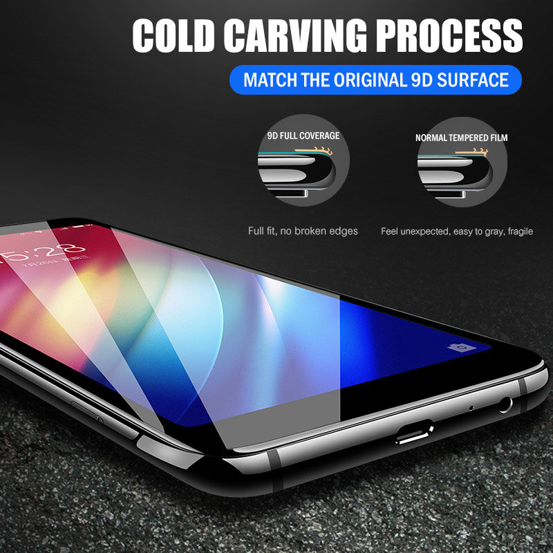 9D Tempered Glass on the For Huawei Honor 9 10 20 Lite 9i 10i 20i 8X 8A 8C 8S Screen Protector Safety Protective Glass Film Case