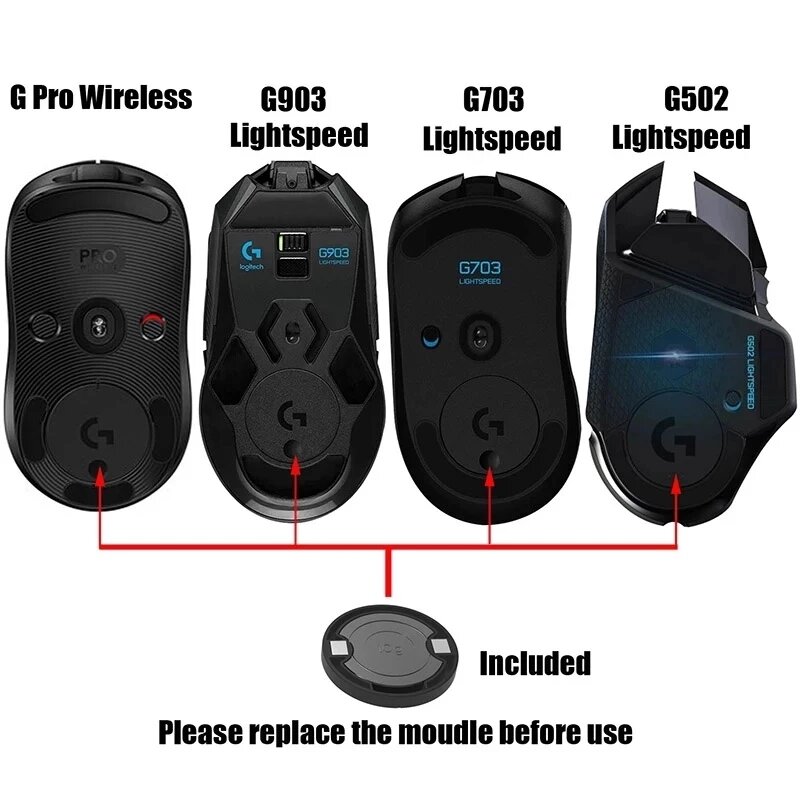 Logitech Charging Dock Pitta Studio Wireless Mouse Power Bank untuk G403 502 703 903 Hero G Pro Nirkabel X Superlight