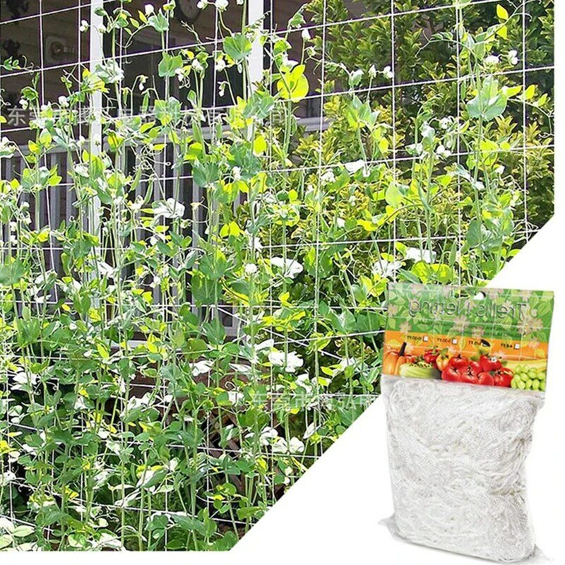 Planta treliça rede resistente poliéster planta suporte videira escalada hidroponia jardim rede acessórios multi uso