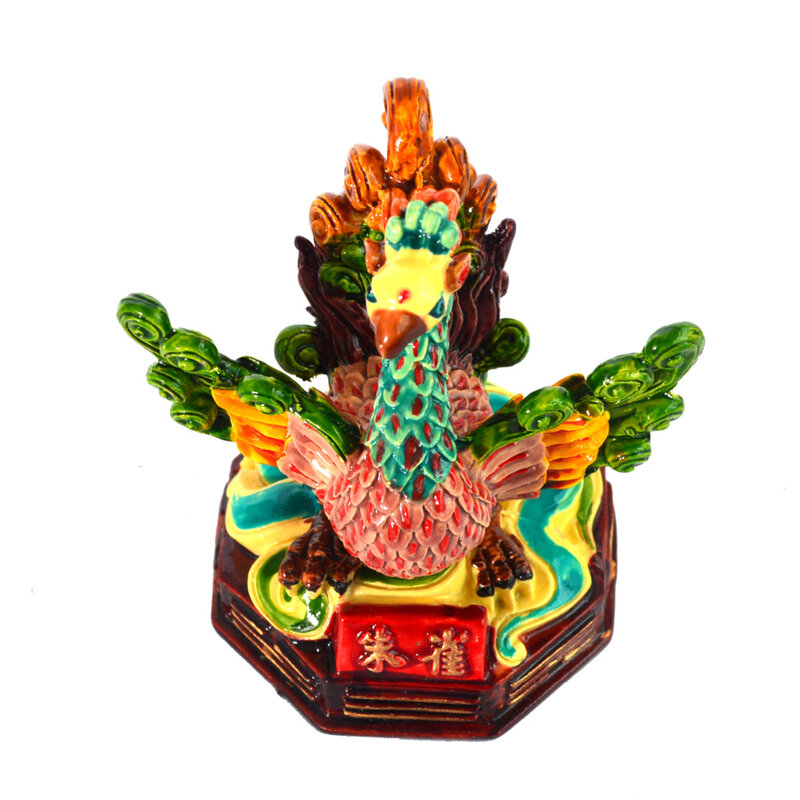 مجموعة التماثيل الصينية الراتنج اليدوية روزوفينش SKU: J2196