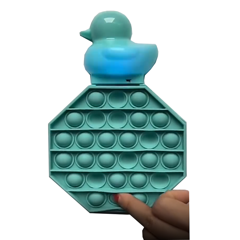 뜨거운 푸시는 무지개 위장 설치류 파이오니어 퍼즐 실리콘 성인 어린이 재미 감압 장난감 선물 상자로 불릴 것입니다