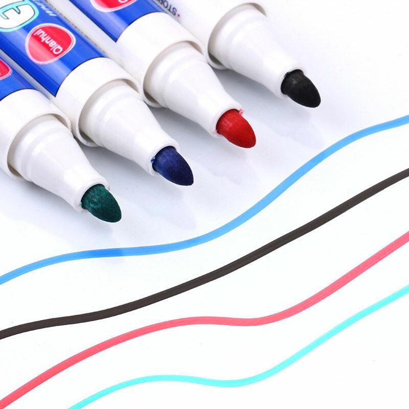 Bolígrafo de pizarra borrable de gran capacidad, rotulador a base de agua para oficina, Reunión, rojo, azul, negro, verde opcional, 40 piezas