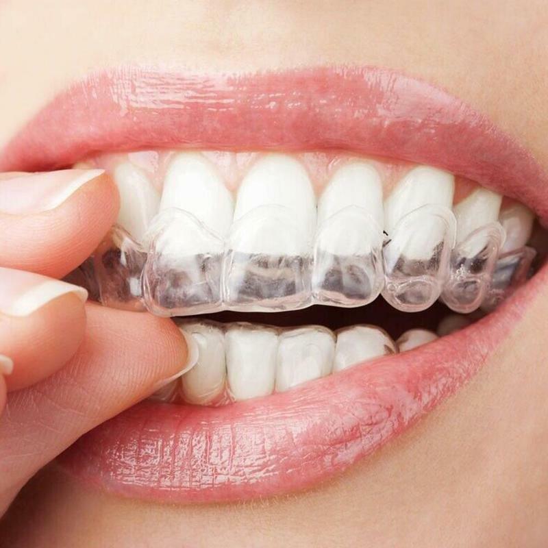 Plateau buccal en Silicone pour blanchiment des dents, 1 pièce, protection contre le grincement des dents, aide au sommeil, A4F2