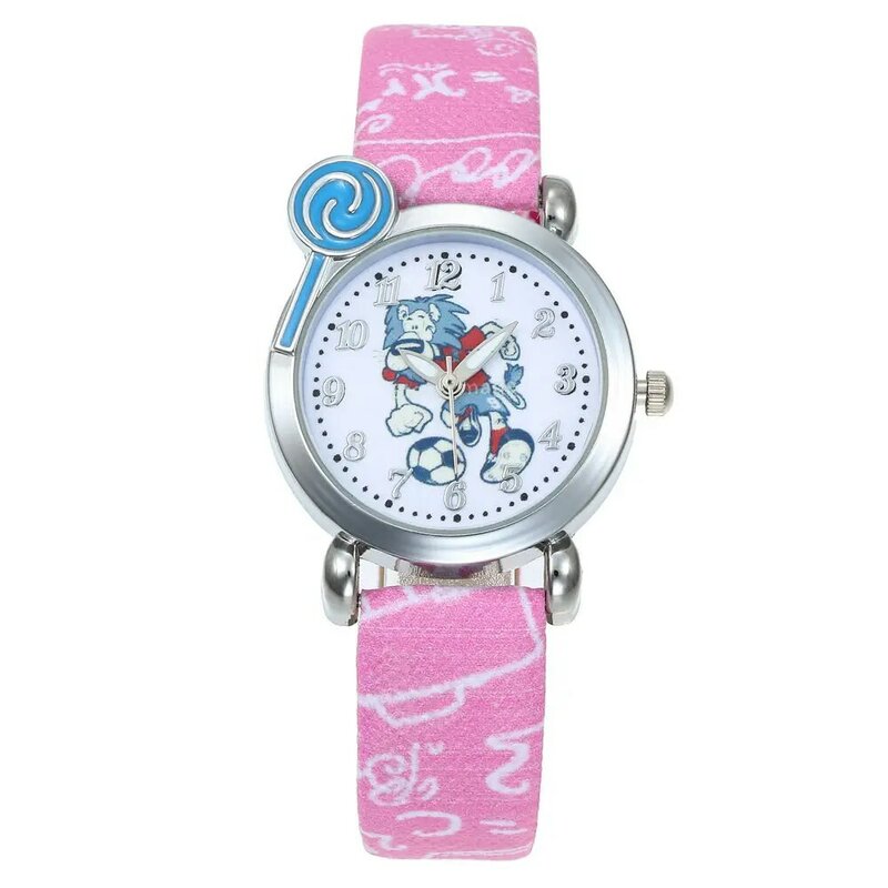 Relojes de cuarzo con diseño de León para niños y niñas, pulsera de cristal a la moda, gran oferta