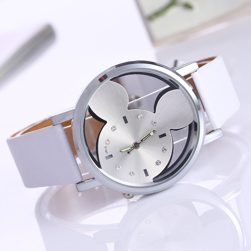 を新製品の発売ドロップシッピング子供の透明中空かわいいダイヤル子供たちは男の子時計子時計腕時計