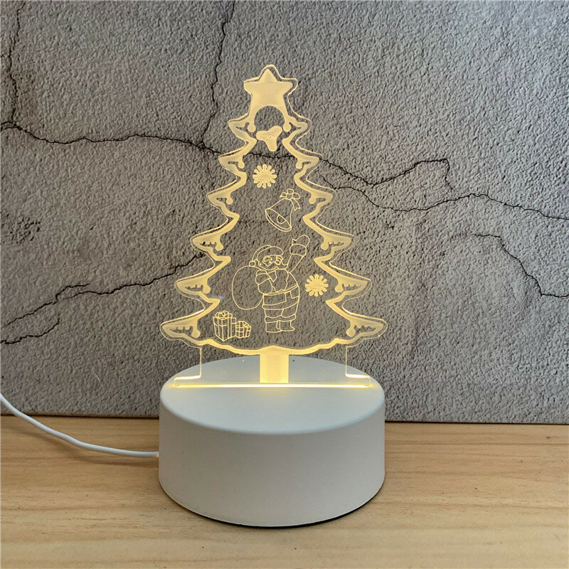 3D Night Light Romantic Acrylic Led Lamp for Home Children's Night Lamp Kids Bedside Table Lamp Birthday Party Festival Gift