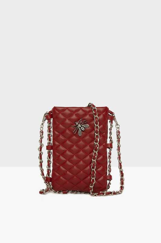 Mini borsa trapuntata rossa 2021 tracolla tendenza moda borsa a tracolla da donna Casual in pelle di velluto impermeabile