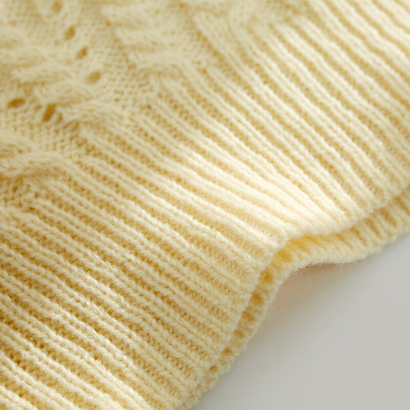 Amii минимализм осень зима винтажный женский свитер Повседневный однотонный свободный женский свитер с высоким воротом женские топы 12070682