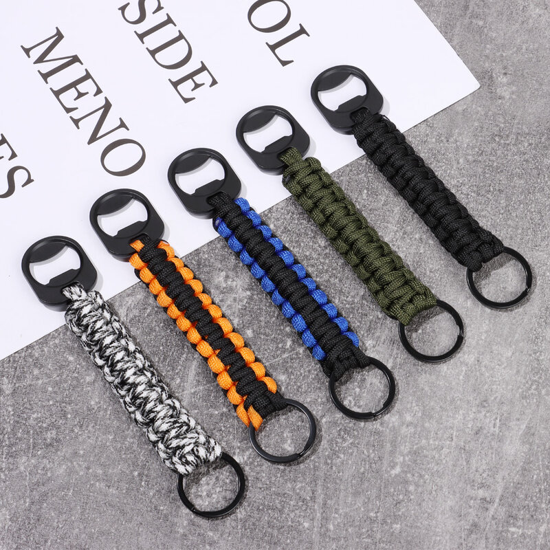1PC Outdoor Umbrella Rope Corkscrew Car Keychain Climb Keychain Tactical Survival Tool Carabiner Hook Cord Backpack Buckle