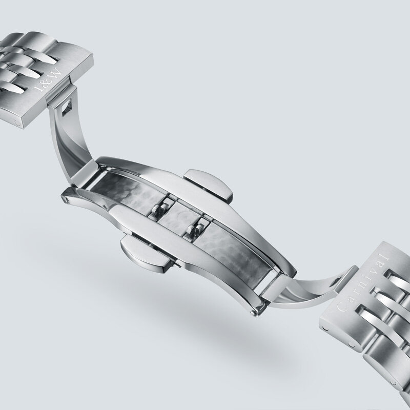 Ultracienki MIYOTA zegarek dla pary luksusowej marki karnawał 2020 nowy zegarek dla pary es dla miłośników Sapphire kalendarz pełna stal Reloj mujer