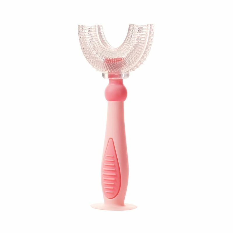 Infant Manual Baby Kids Handheld Soft U-shape Baby Toothbrush Teeth Cleaner Children Silicone Toothbrush Oral Care