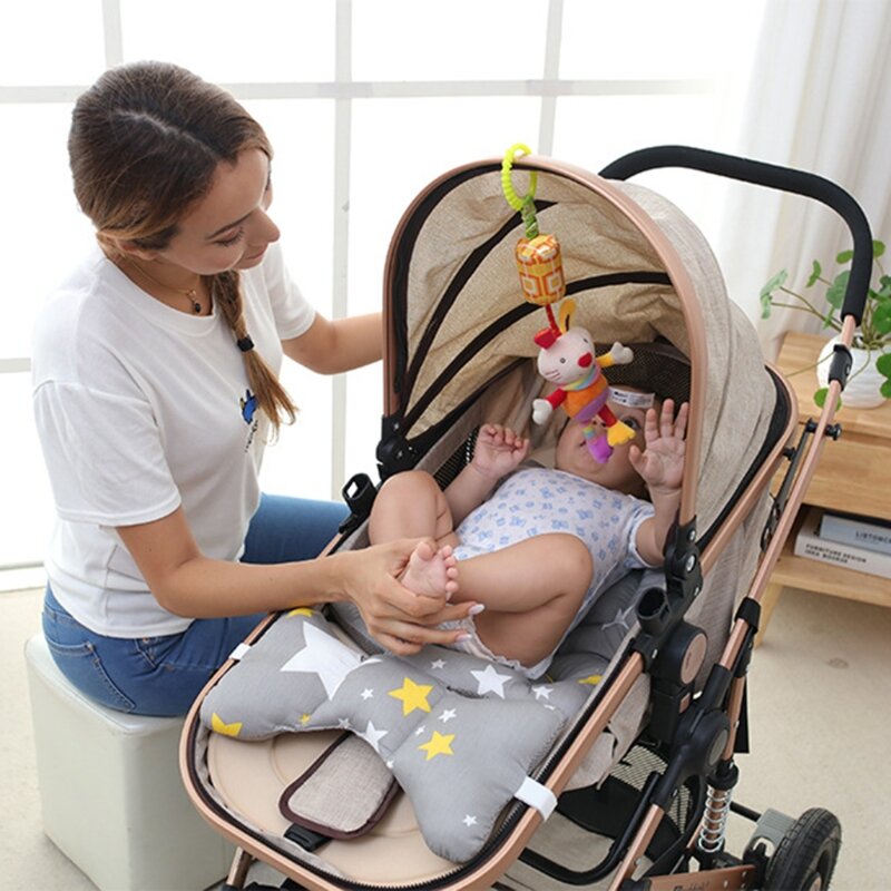 Cama de bebé con sonajero, decoración de tela con campana interior, juguete interactivo, regalo infantil para entrenamiento del cerebro