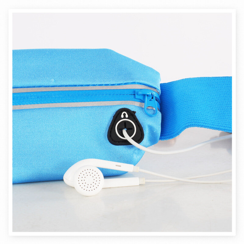 YINJUE-riñonera Invisible deportiva para correr, bolsa elástica impermeable para viajes al aire libre, para teléfono de 6 pulgadas, con cinturón de bolsillo