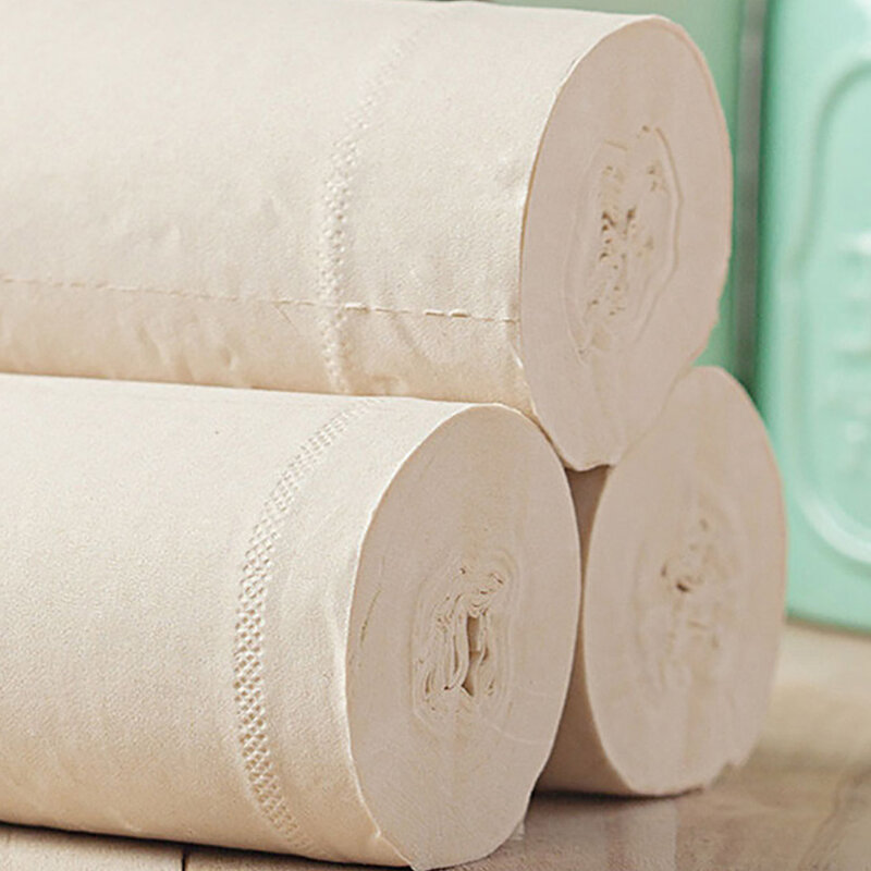 12 rolos de papel higiênico 4/5 camadas de papel puro rolo de papel banheiro proteção ambiental papel de limpeza do bebê