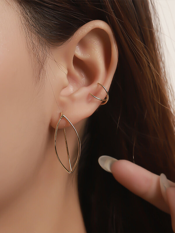 'Steel – boucles d'oreilles en argent Sterling 925 pour femmes, accessoires de bijoux gothiques minimalistes pour mariage coréen