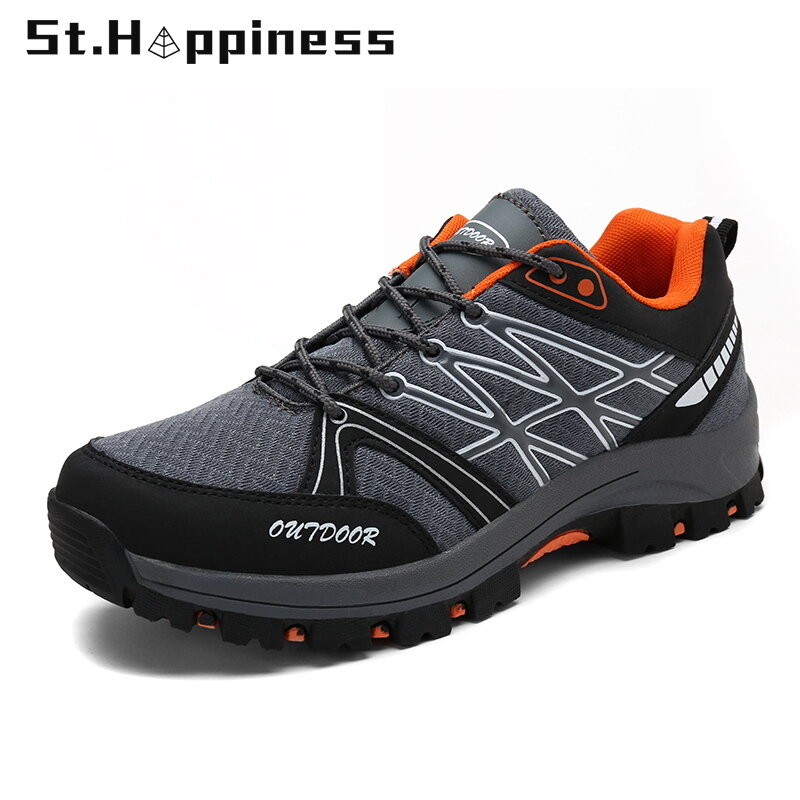 2021 New Winter Men Shoes Fashion Lightweight Mesh Casual Walking Shoes Outdoor Non Slip Hiking Shoes Zapatos Hombre Big Size