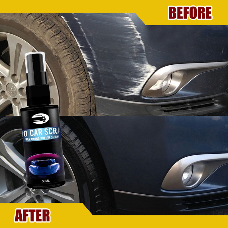 Spray de réparation rapide, 30/50ml, dissolvant de rayures de voiture avec Spray fin revêtement céramique de voiture, protection de Surface durable