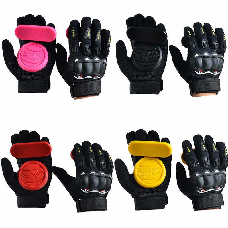 1 Pair Skateboard Drift Gloves Durable Longboard Downhill Slide Armguard Gloves Bicycle Cycling Full Finger Protection Gloves