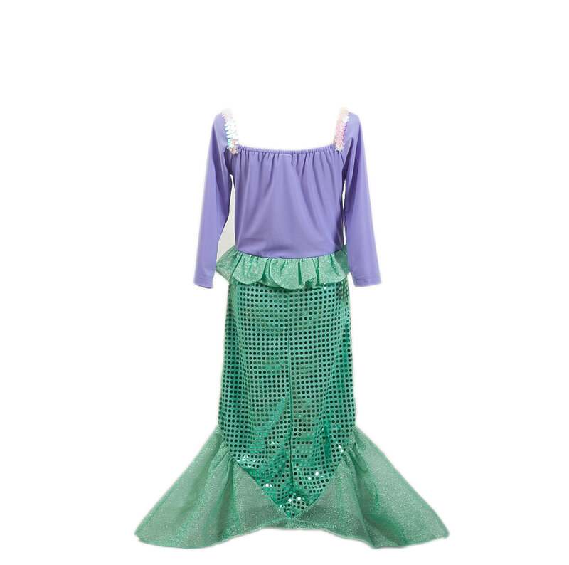 小さな女の子のための人魚の衣装,クリスマスドレス,ハロウィーン,新着