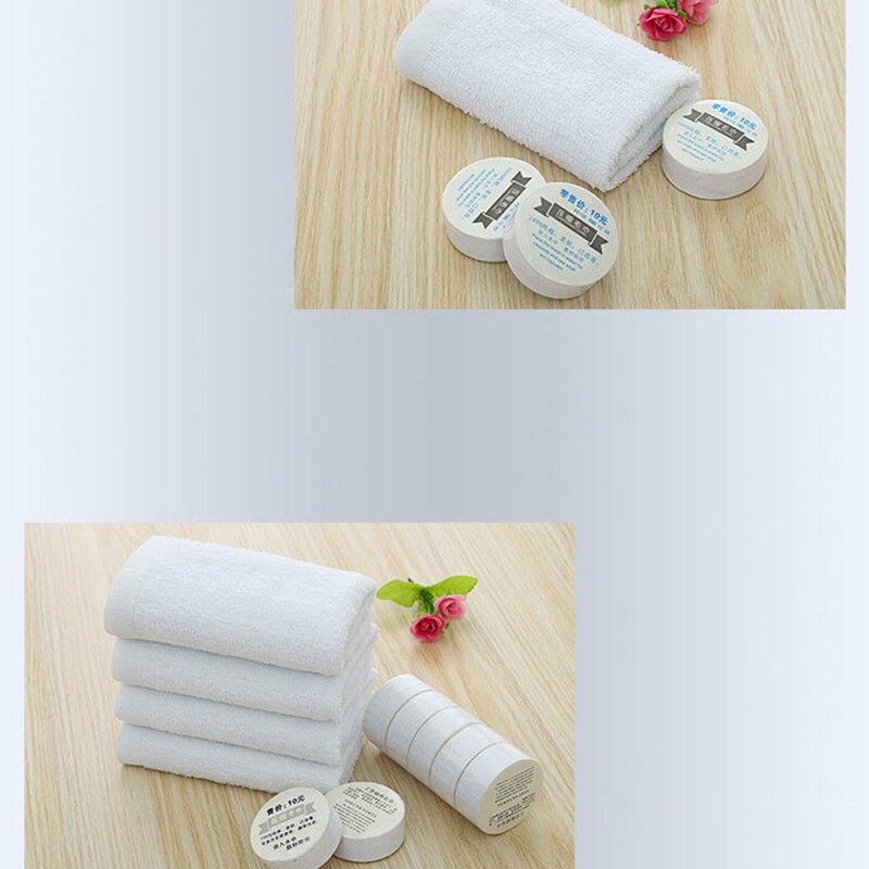 Asciugamano compresso viaggi all'aperto Bbq asciugamano usa e getta trucco asciugamano detergente asciugamani monouso in cotone portatile