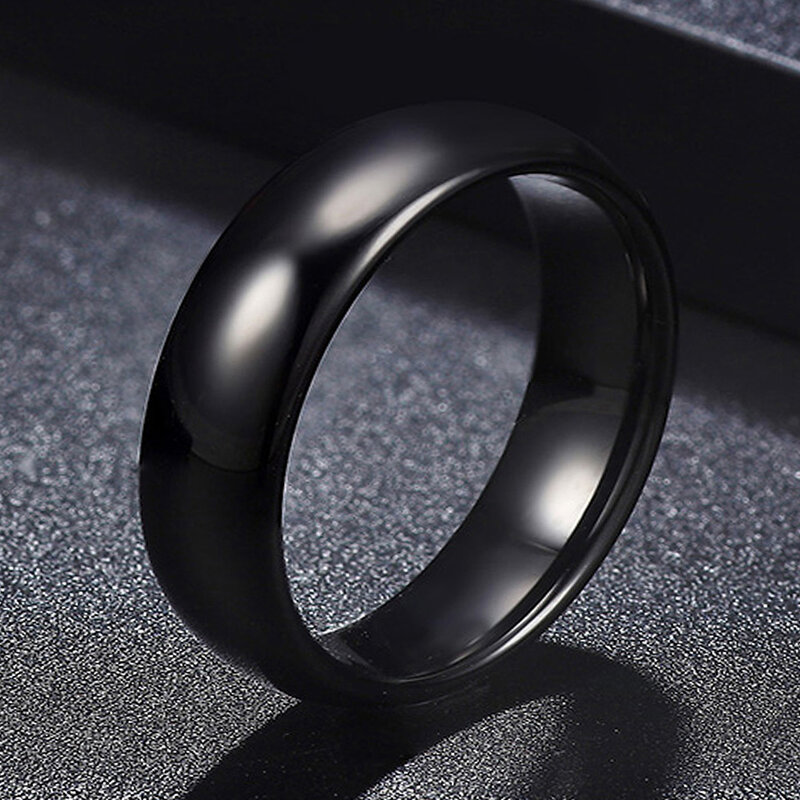 Anillo de cerámica negro RFID para hombre o mujer, 2021 kHz o 125 MHz, identificación de anillo de moda inteligente, chip uid para hombre o mujer, novedad de 13,56