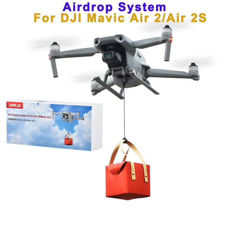 For DJI Mavic Air 2/Air 2S Drone Airdrop System Landing Gear Wedding Proposal Delivery Device Dispenser Thrower Transport Device