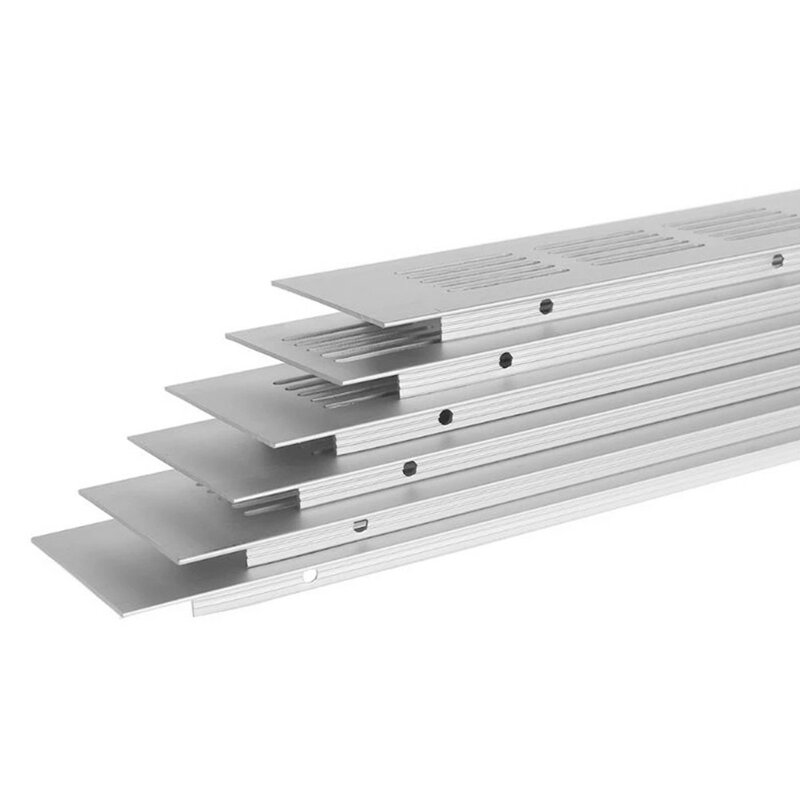 50Mm Breed Aluminium Rechthoekige Kast Kledingkast Air Vent Grille Ventilatie-Cover Voor Airconditioner Closet Schoenen Kast