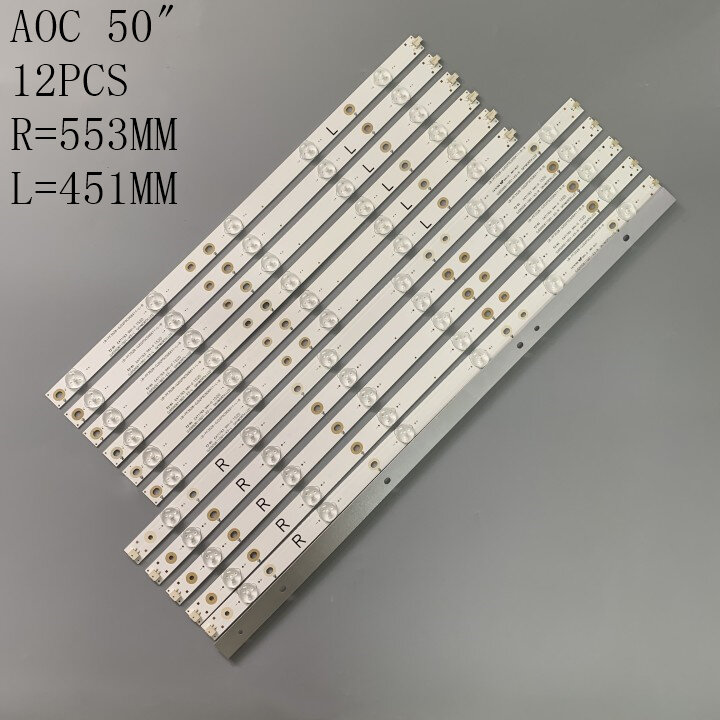 Светодиодная лента для подсветки (12) для Sharp LC-50LB371C 50LB481U 50PUT6400 50PFT4509 50PFH4009 500TT64 500TT63 LB50045 V0 V1 00 50PFH5300