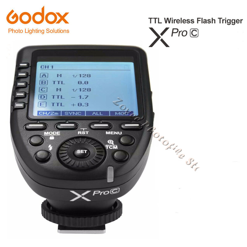 Godox Xpro Xpro-C/N/O/S/F/P 2.4G TTL 플래시 무선 송신기 트리거 X 시스템 HSS 1/8000s, 캐논 니콘 소니 올림푸스 후지