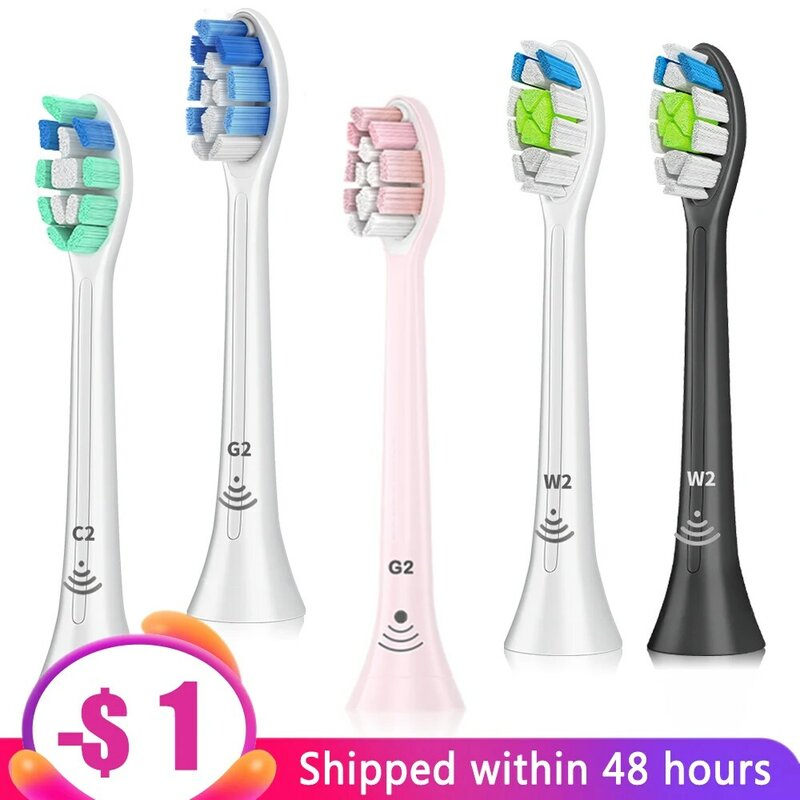 Apply to Philips Sonicare Toothbrush HX6250 HX6530 HX6730 HX6930 Electric Toothbrush Replacement Heads Bluetooth BrushHeads